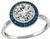Estate GIA Certified 1.55ct Diamond Sapphire Engagement Ring