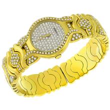 Moboco 4.35ct Diamond Gold Bangle Watch  