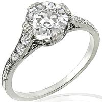 Estate GIA 1.26ct Diamond Engagement Ring