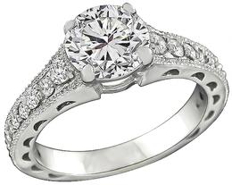GIA 1.57ct Diamond Engagement Ring and Wedding Band Set Photo 1