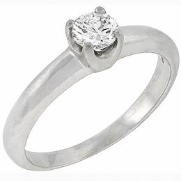 diamond solitaire 18k white gold engagement ring 1