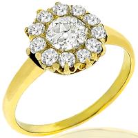 Victorian 0.51ct Diamond Gold Ring