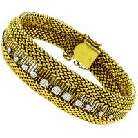 Belfont Incabloc Diamond Gold Cover Watch Bracelet