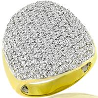 Sonia B 4.00ct Diamond 2 Tone Gold Ring