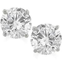 1.00ct Diamond Gold Stud Earrings 