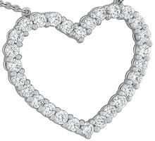 tiffany & co 1.30ct diamond heart necklace photo 1