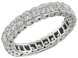 Vintage 0.80ct Diamond Eternity Wedding Band Photo 1