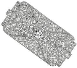 Vintage 12.00ct Diamond Pin Photo 1