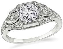 0.64ct diamond art deco engagement ring 1