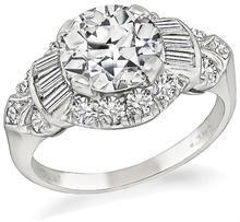 gia old mine cut diamond engagement ring