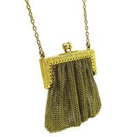 Antique Gold Mesh Purse