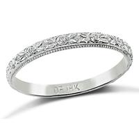 Antique Gold Wedding Band