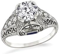 Art Deco 1.20ct Diamond Engagement Ring