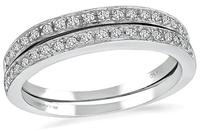 Estate 0.60ct Diamond Wedding Band Set