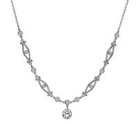 Estate 0.63ct Diamond 0.40ct Side Diamond Necklace