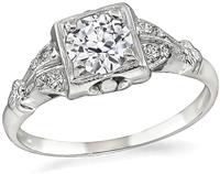 Vintage 0.60ct Diamond Engagement Ring