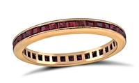 Estate 1.00ct Ruby Eternity Wedding Band