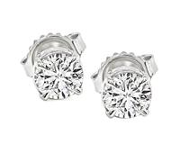 Estate 1.16cttw Diamond Stud Earrings