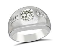 Estate 1.35ct Diamond Men's Ring