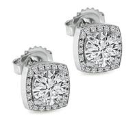 Estate 1.70ct Diamond Stud Earrings