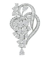 Estate 10.00ct Diamond Pin / Pendant