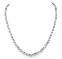Estate 11.00ct Diamond Tennis Necklace