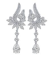 Estate 13.50cttw Diamond Night and Day Earrings