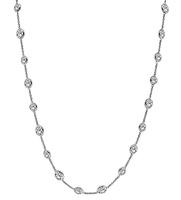 Estate 13.63ct Diamond By The Yard Necklace