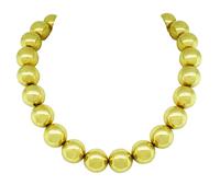 Vintage Gold Bead Necklace