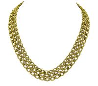 Estate Gold Chain Link Necklace