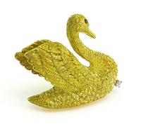 Estate Gold Swan Pin