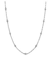 Estate 2.65ct Diamond By The Yard Necklace