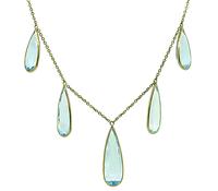 Estate 23.51ct Aquamarine Gold Necklace