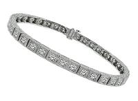 Estate 3.00ct Diamond White Gold Bracelet