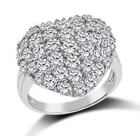 Estate 3.00ct Diamond Heart Ring