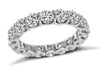 Estate 3.39ct Diamond Eternity Wedding Band