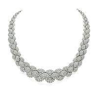 Estate 32.00ct Diamond Platinum Necklace