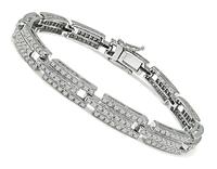 Estate 4.00ct Diamond Gold Bracelet