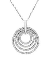 Estate 4.50ct Diamond Gold Pendant Necklace