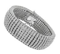 Estate 40.00ct Diamond Gold Bracelet