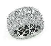 Estate 6.75ct Diamond Platinum Ring