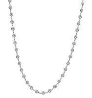 Estate 7.80ct Diamond By The Yard Necklace