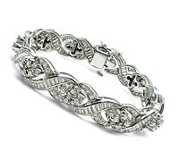 Estate 8.00ct Diamond Gold Bracelet