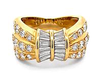 Estate 2.43ct Diamond Gold Ring