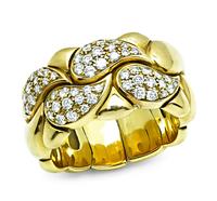 Estate Chopard 1.00ct Diamond Gold Flexible Ring