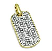 Estate David Yurman 4.00ct Diamond Gold Pendant
