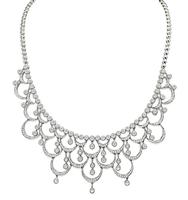 Estate 8.50ct Diamond Gold Necklace