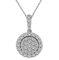 Estate 1.50ct Diamond Pendant Necklace