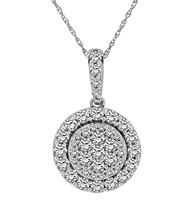 Estate 1.50ct Diamond Pendant Necklace