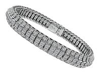 Estate 6.60ct Diamond White Gold Bracelet